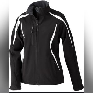 North End Womens Compass Color Block Soft Shell Jacket